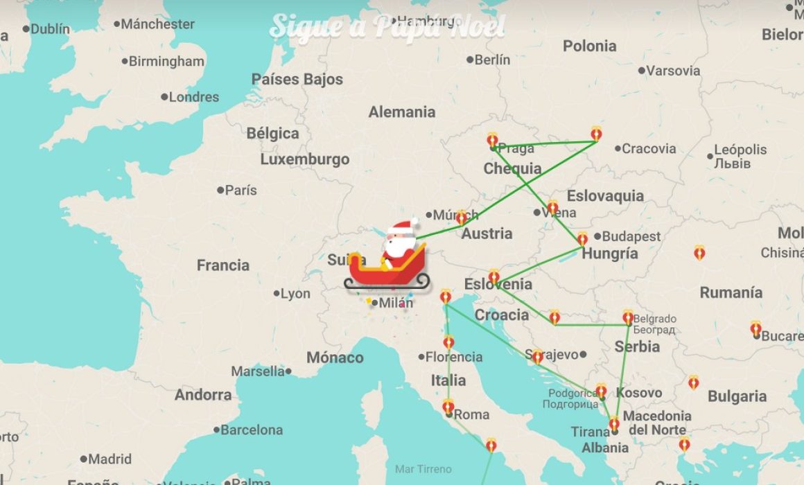 Sigue la ruta de Santa Claus a través de Google Tracker