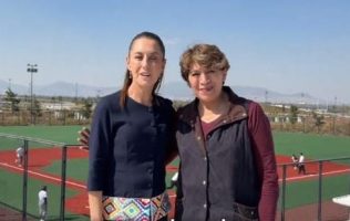 Visitan Claudia Sheinbaum y Delfina Gómez Parque Ecológico en Texcoco
