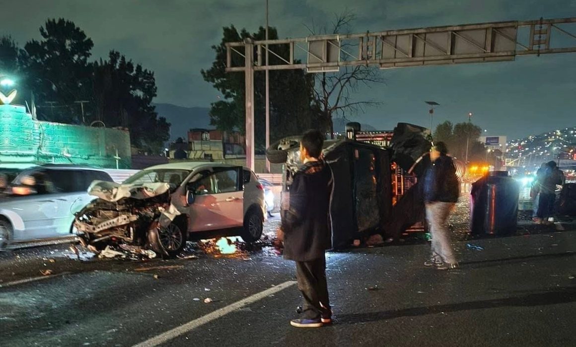 Accidente fatal en la México-Pachuca deja dos muertos en Ecatepec