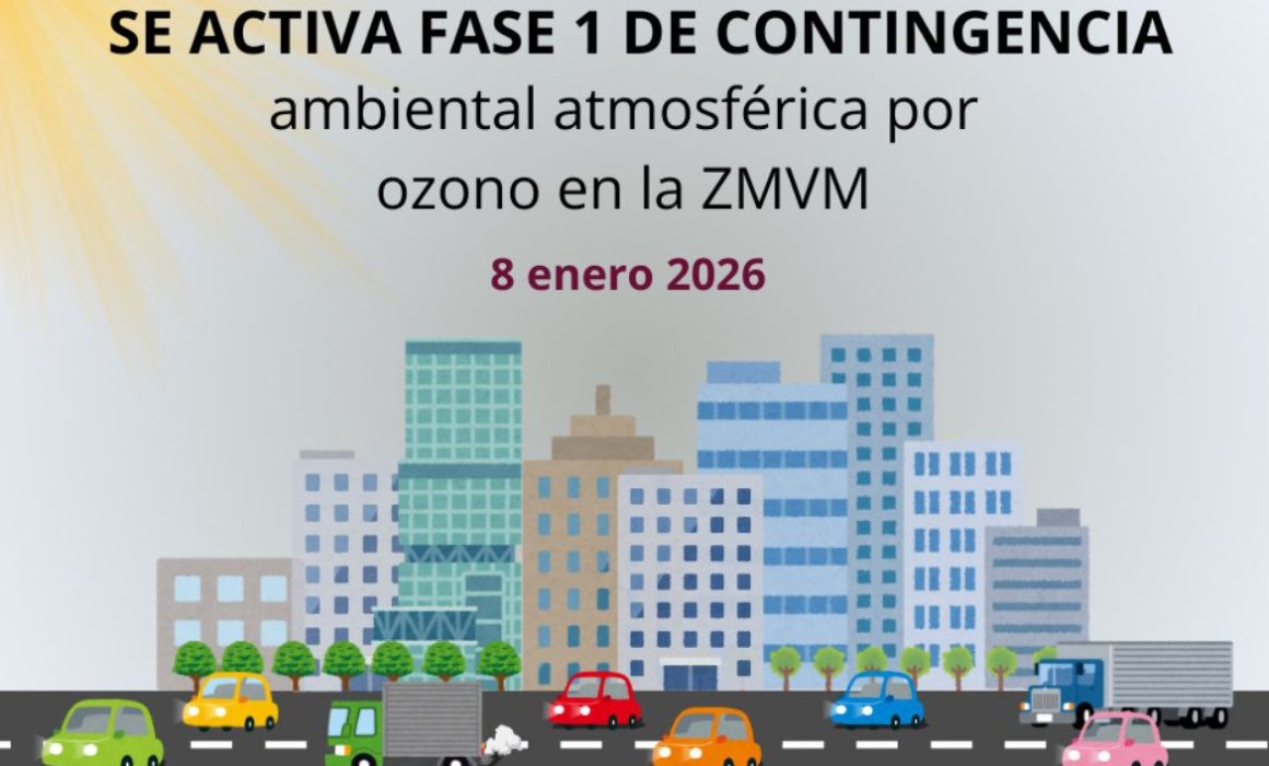 Activa CAMe fase 1 de contingencia por ozono en el Valle de México