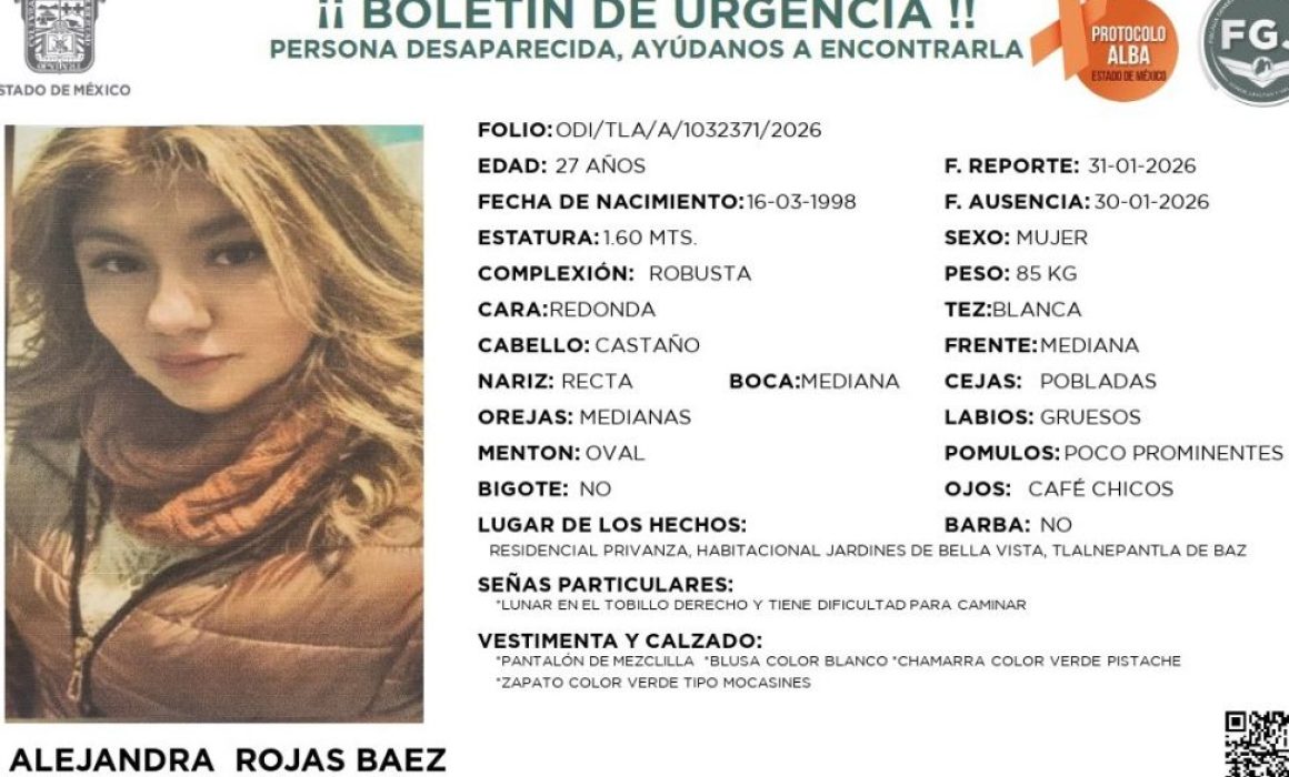 Activa Jilotzingo protocolos para localizar a Alejandra Rojas y Noé Pérez