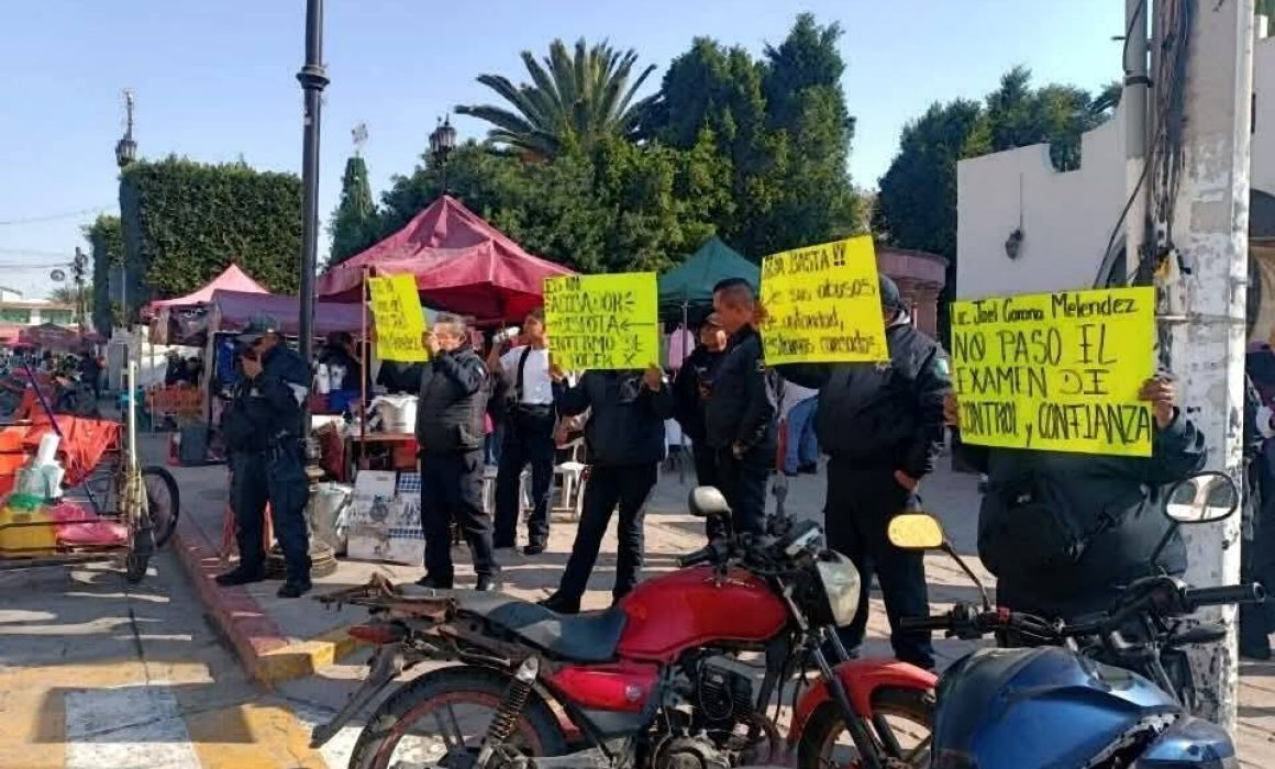 Acusan policías de Teoloyucan destitución del comisario por extorsión