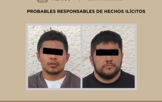 Agarran en Joquicingo a dos hombres con armas de fuego y auto robado