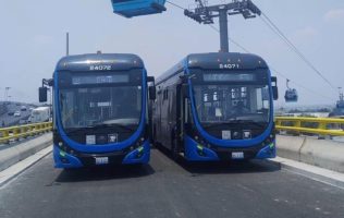 Amenazan trabajadores del STE con paro en Trolebús Chalco–Santa Martha
