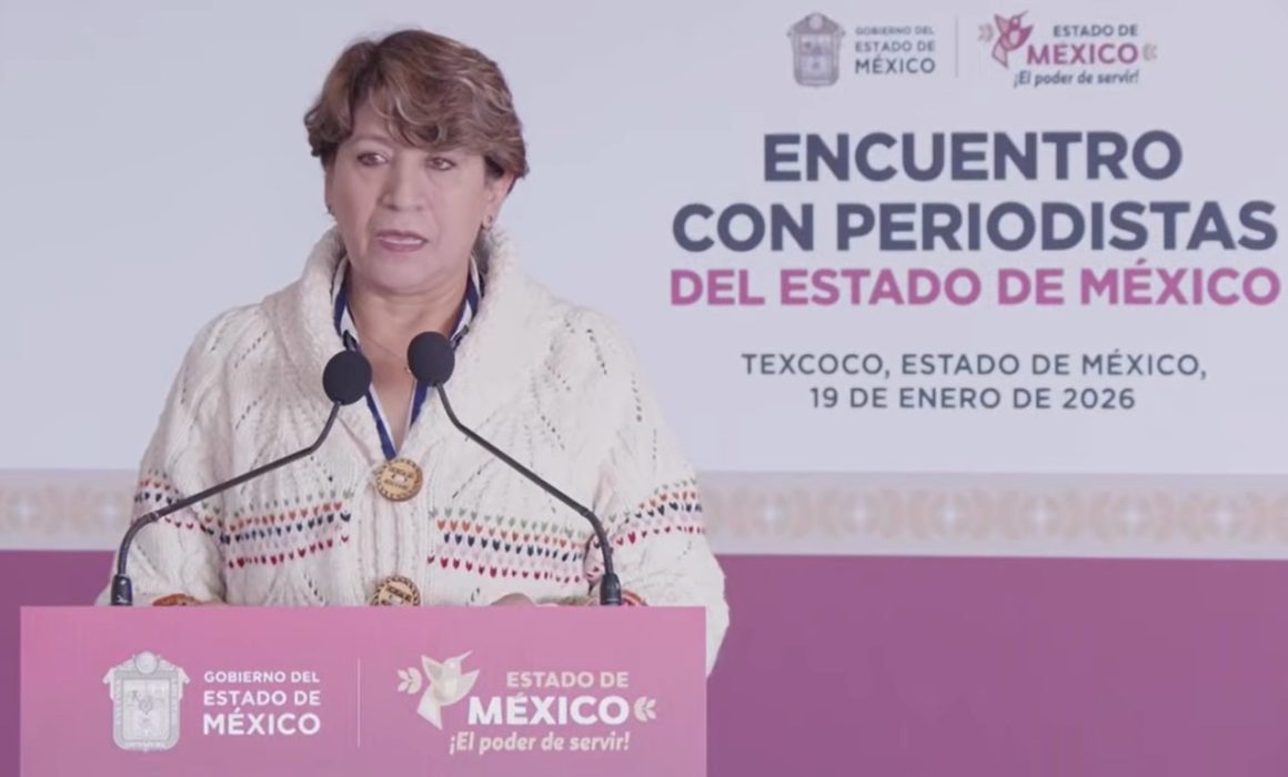 Anuncia Delfina Gómez trabajo 24x7, obras y seguridad para 2026