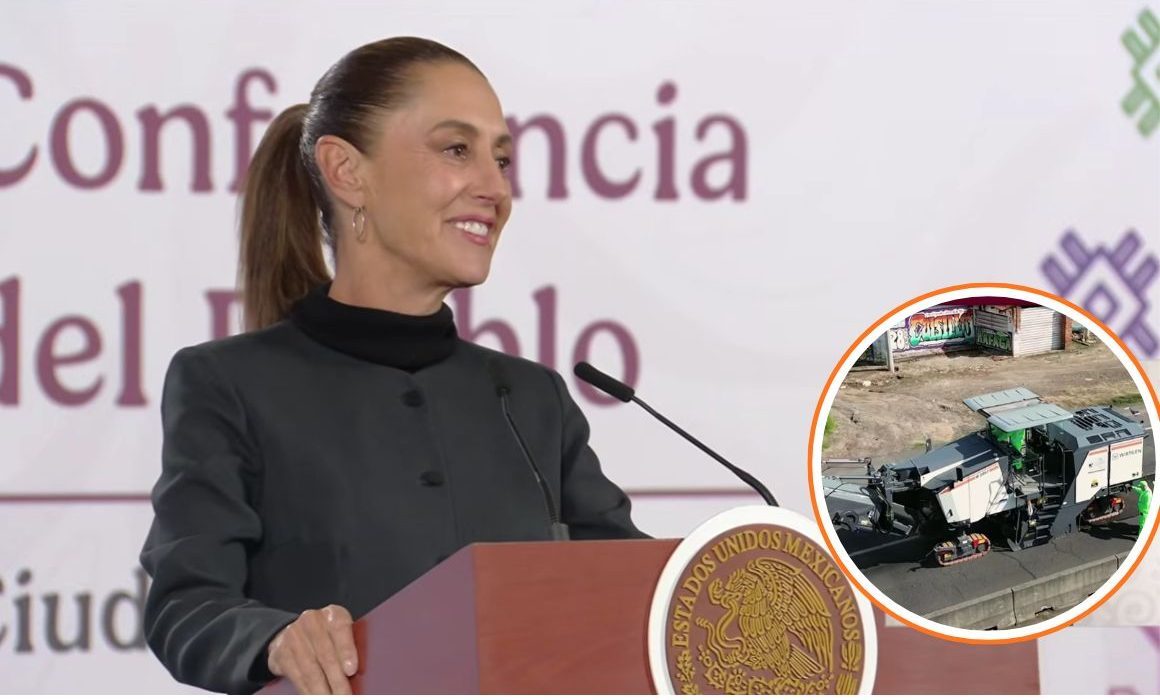 Anuncia Sheinbaum 50 mil mdp para repavimentar carreteras