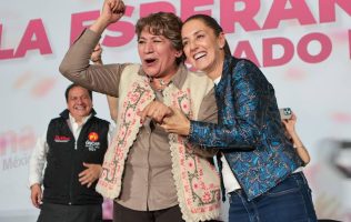 Apoya Delfina Gómez a Claudia Sheinbaum y su política de seguridad