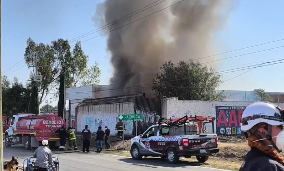 Arde Tecámac: incendio moviliza a bomberos en San Juan Teotihuacán