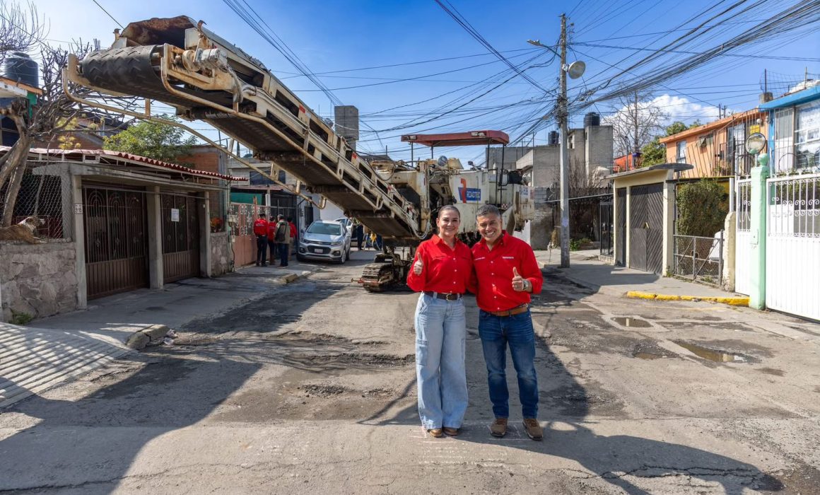 Arrancan obras de repavimentación que fortalecen vialidades en Coacalco