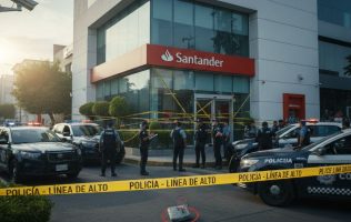 Asaltan banco en Metepec con amenaza de bomba escrita en una hoja
