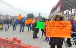 Bloquean obras del Suburbano al AIFA en Tultepec por falta de acuerdos