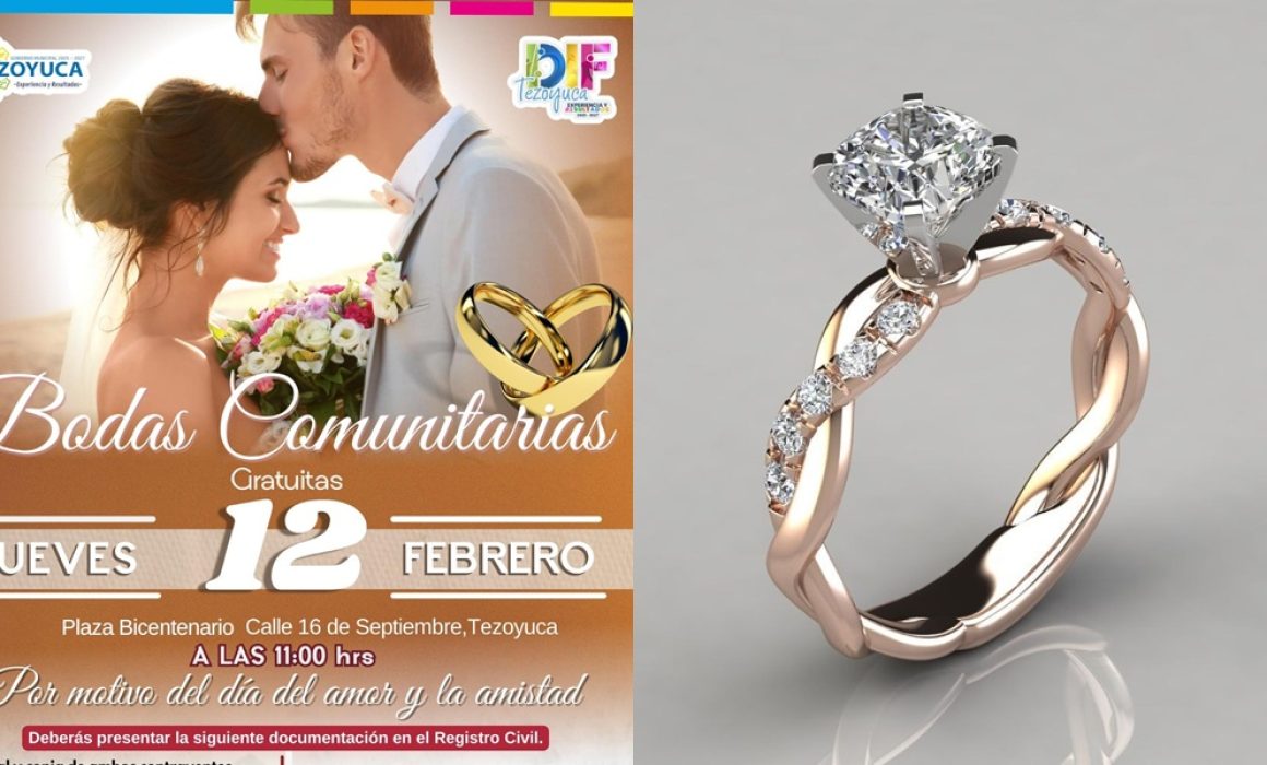 Celebrarán Día del Amor y la Amistad con bodas comunitarias en Tezoyuca