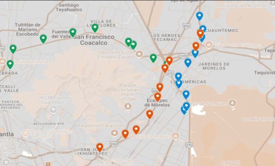 Conoce la ubicación de cámaras viales en carriles del Mexibús