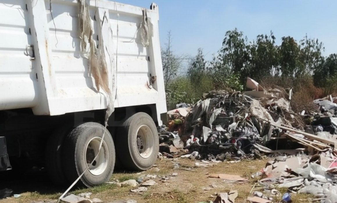 Denuncian tiradero clandestino en Guadalupe Victoria, Texcoco