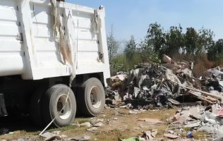 Denuncian tiradero clandestino en Guadalupe Victoria, Texcoco