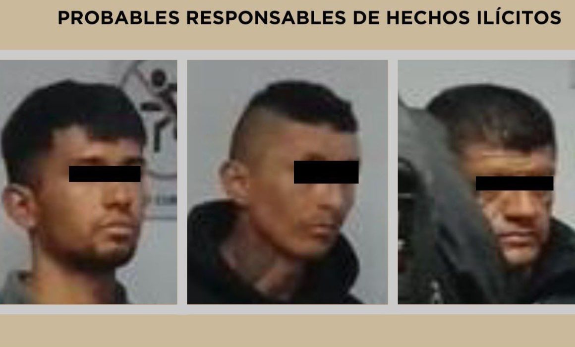 Detiene Secretaría de Seguridad a tres hombres en Temoaya