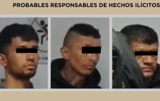 Detiene Secretaría de Seguridad a tres hombres en Temoaya