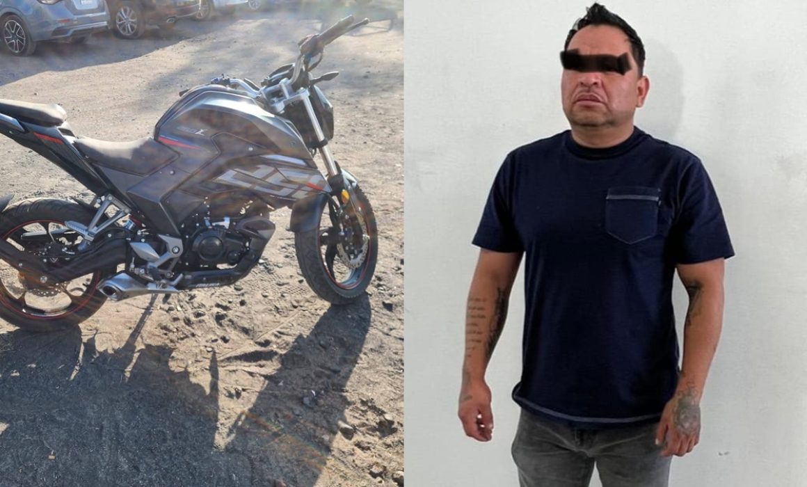 Detienen a presunto influencer de Valle de Chalco con motocicleta robada