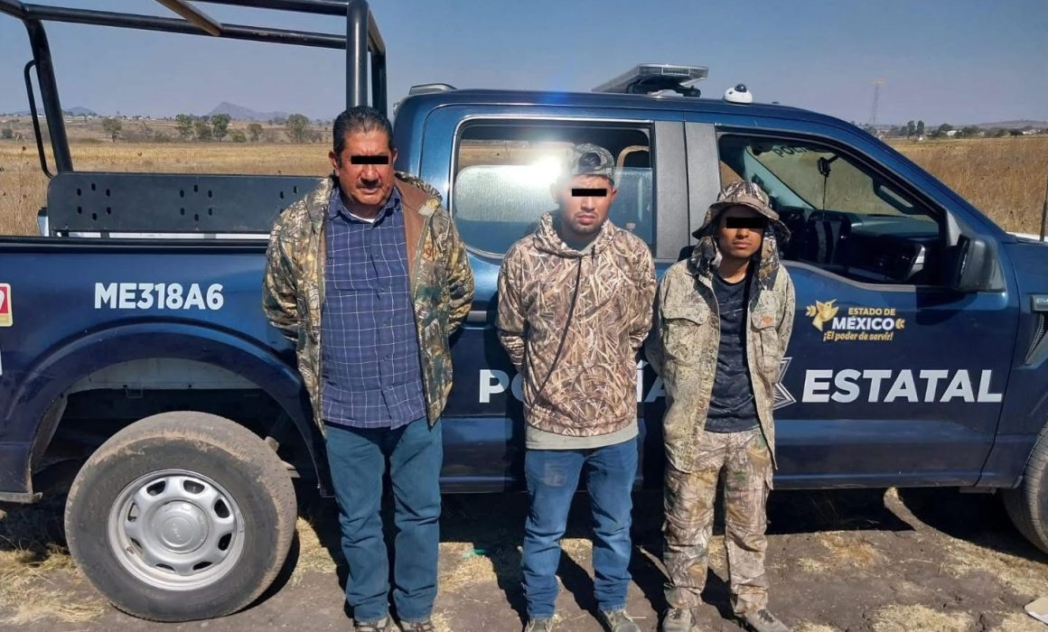 Detienen cazadores en Soyaniquilpan; criminales reales siguen libres
