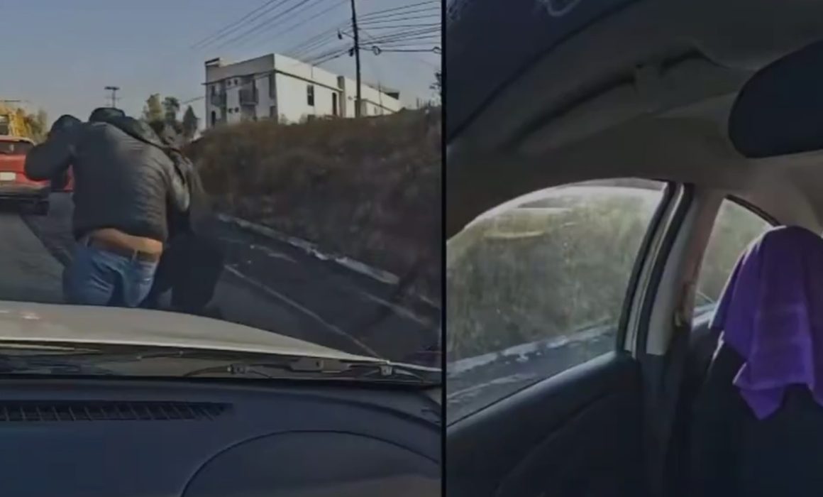 En video queda grabado un presunto secuestro en la México-Querétaro