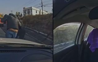 En video queda grabado un presunto secuestro en la México-Querétaro