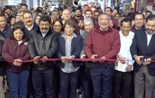Entrega Delfina Gómez reconstrucción de av. Miguel Hidalgo en Texcoco