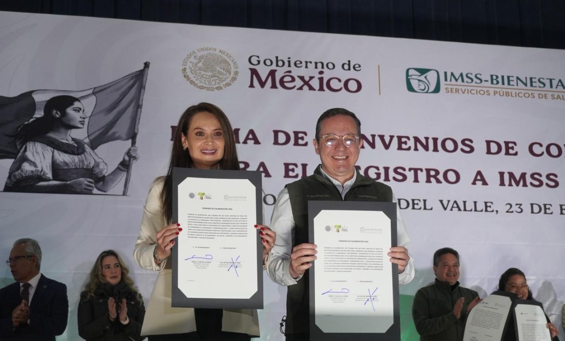 Firman en Tianguistenco convenio de colaboración 13 municipios con IMSS