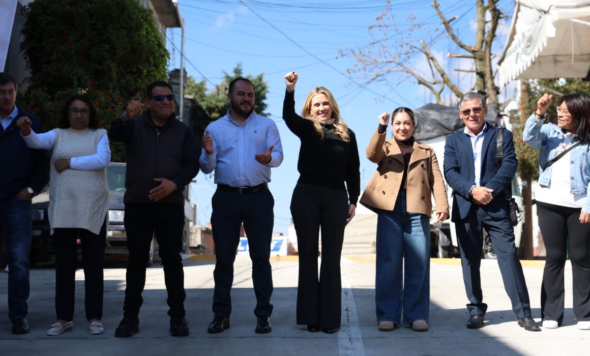 Inicia Huixquilucan 2026 con repavimentación de calle en El Olivo vial