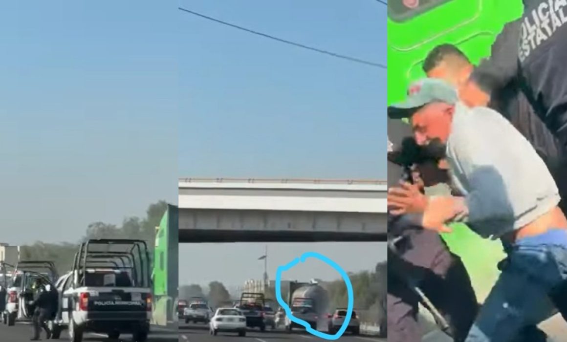 Persiguen a camión sobre la México-Pachuca en Tecámac y frustran robo