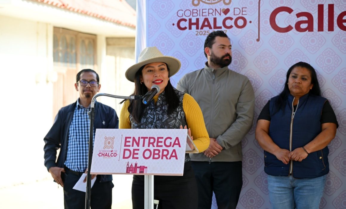 Presume obras Abigail Sánchez mientras violencia asfixia a Chalco