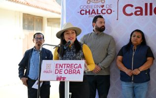 Presume obras Abigail Sánchez mientras violencia asfixia a Chalco