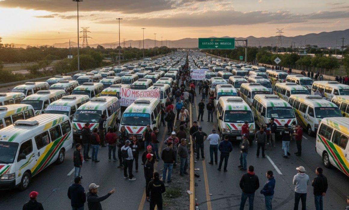 Prevén transportistas bloqueos en zona oriente del Edomex para mañana
