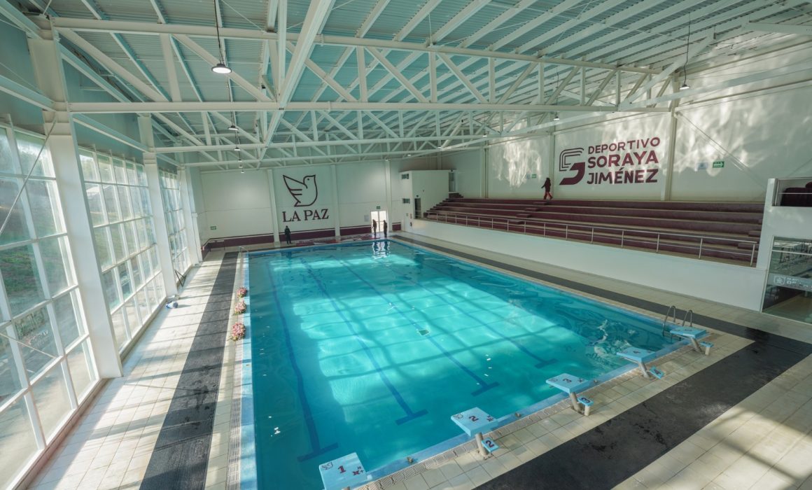 Reabren alberca del Deportivo Soraya Jiménez en La Paz