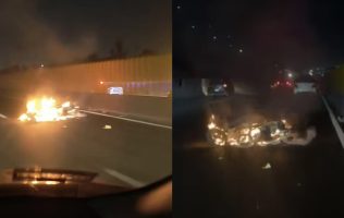 Registra accidente vial caos en autopista México-Puebla