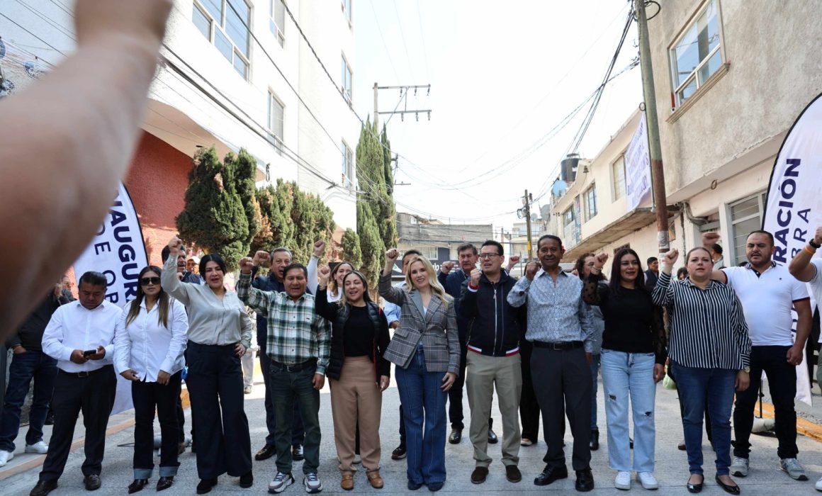 Repavimentan calle en Palo Solo y mejora movilidad en Huixquilucan
