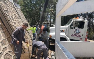 Restablecen suministro de agua potable en Toluca tras rehabilitar tanque de El Calvario