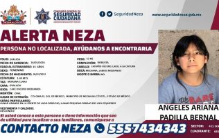 Suma Nezahualcóyotl otra niña desaparecida: Buscan a Ángeles Ariana