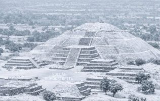 Surgen presuntos presagios luego de la fuerte granizada en Teotihuacán