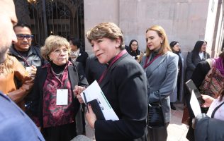 Acompaña Delfina Gómez a Claudia Sheinbaum por Querétaro