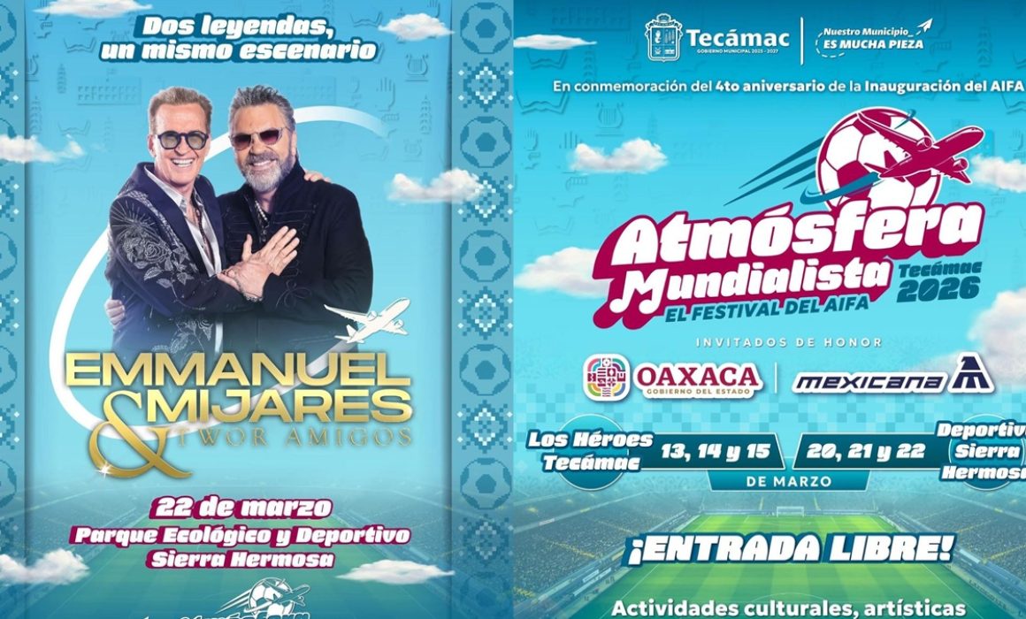 Anuncian Festival Atmósfera mundialista 2026 con elenco estelar