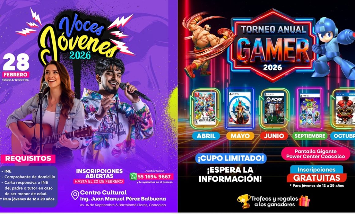 Anuncian en Coacalco evento musical y próximo torneo anual gamer 2026