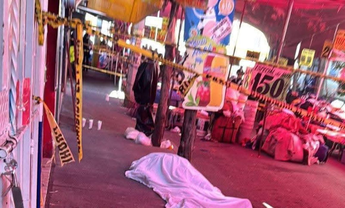 Asesinan a hombre a balazos en tianguis de Nezahualcóyotl