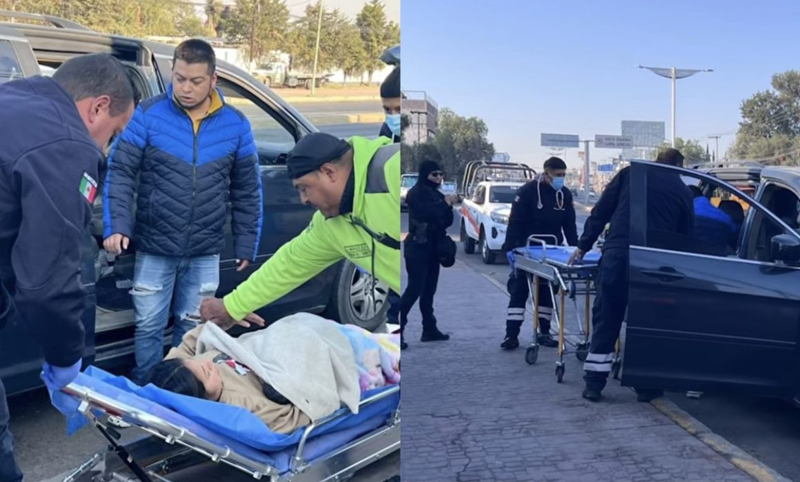 Asiste Guardia Civil de Tecámac parto dentro de un automóvil