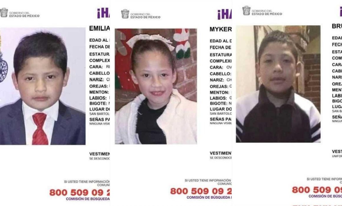 Buscan a 3 niños desaparecidos el mismo día en Huehuetoca