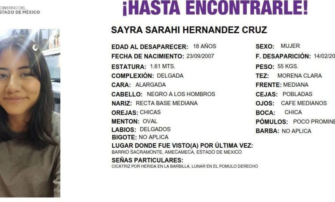 Buscan a joven de Chimalhuacán extraviada en Amecameca