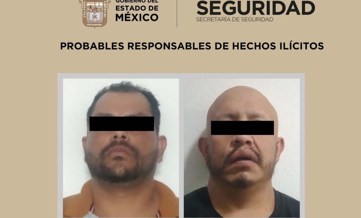 Caen en manos de la SSEM dos posibles homicidas en Jiquipilco