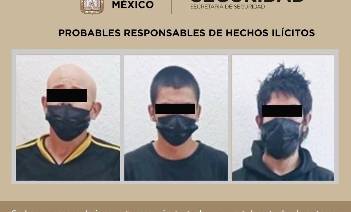 Capturan en Villa Guerrero a dos por halconeo y nexo criminal