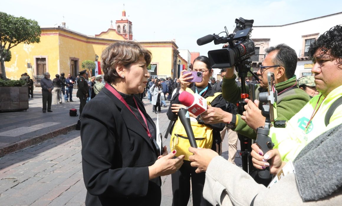 Celebra Delfina Gómez resultados de Operación Enjambre