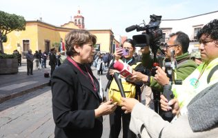 Celebra Delfina Gómez resultados de Operación Enjambre