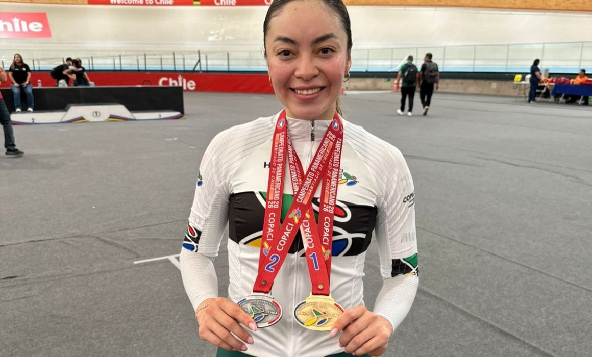 Cerca, ciclista mexicana de Los Ángeles 2028 con medallas panamericanas